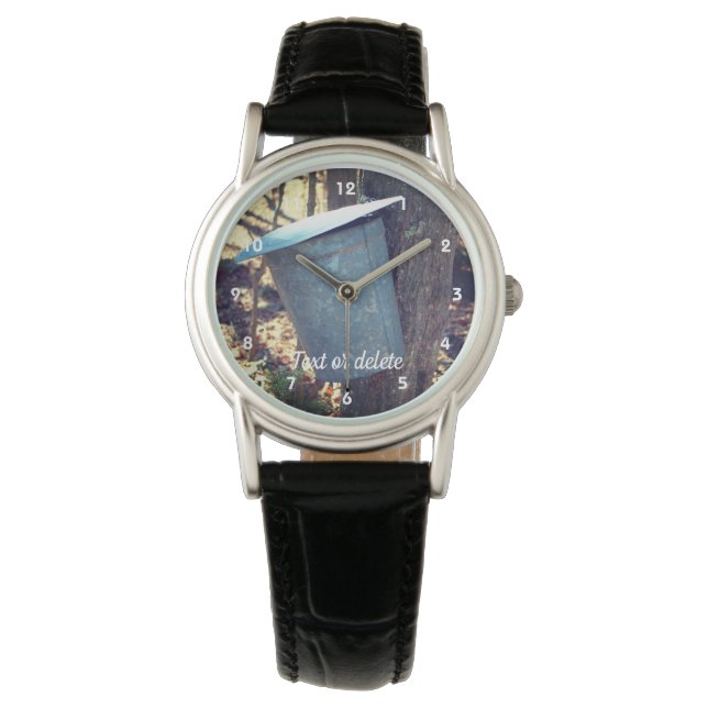Reloj De Pulsera Maple Syrup Sap Bucket On Tree Personalized  (Anverso)