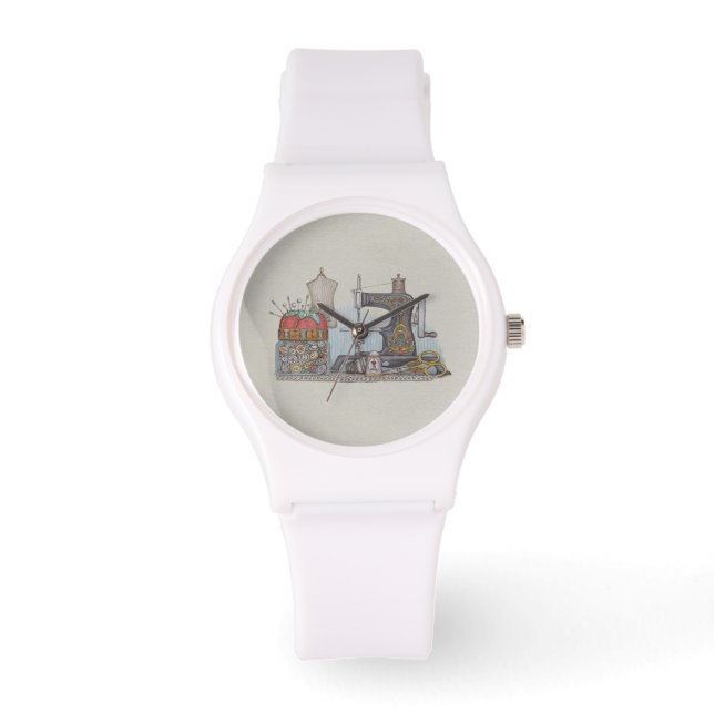 Reloj De Pulsera Máquina de coser a mano (Anverso)