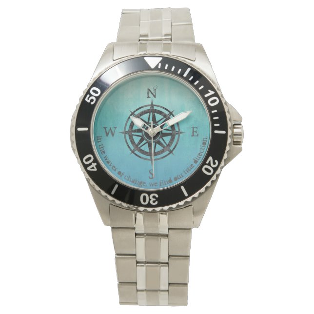 Reloj De Pulsera Mar de Ombre Azul (Anverso)