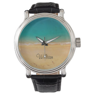 Reloj De Pulsera Mar de playa elegante y personalizado