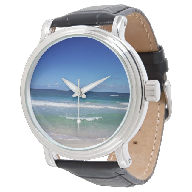 Reloj De Pulsera Mar de Punta Cana, República Dominicana (Angular)