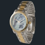 Reloj De Pulsera Mar polifónico - Azul<br><div class="desc">Mar polifónico I por Victoria Borges. Presenta una multitud de colores aplicados en remolinos,  trazos y manchas.</div>