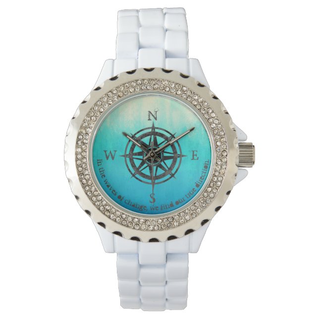 Reloj De Pulsera Mar verde azulado de Ombre (Anverso)