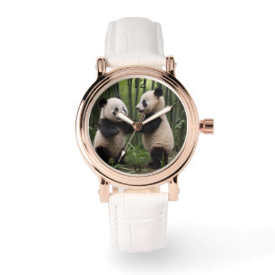 Reloj De Pulsera Maravillas caprichosas: Los bebés pandas juegan en