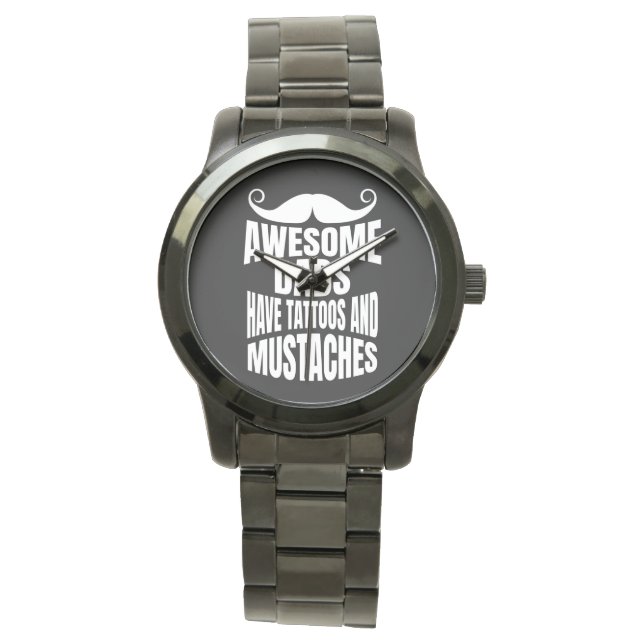 Reloj De Pulsera Maravillosos Dads Tienen Tattoos Black Watch (Anverso)