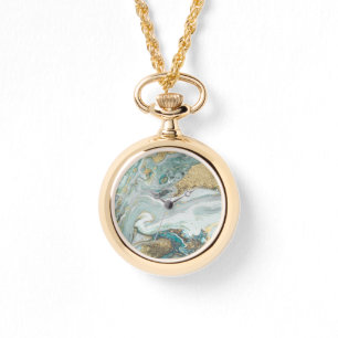 RELOJ DE PULSERA MARBLE AZUL OPAL SPARKLE 2 BAND WATCH