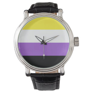 Reloj De Pulsera Marca de orgullo no binaria