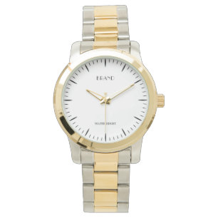 Reloj De Pulsera Marca personalizada Unisex de dos tonos sobredimen