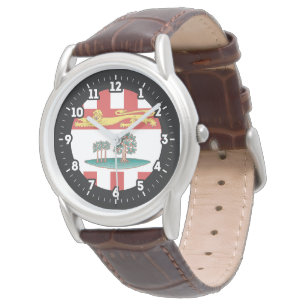 Reloj De Pulsera Marcado gráfico de la bandera de la isla del Prínc