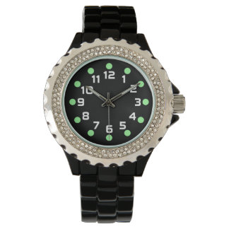 Reloj De Pulsera Marcadores puntuales - Verde de la Fábrica de la M