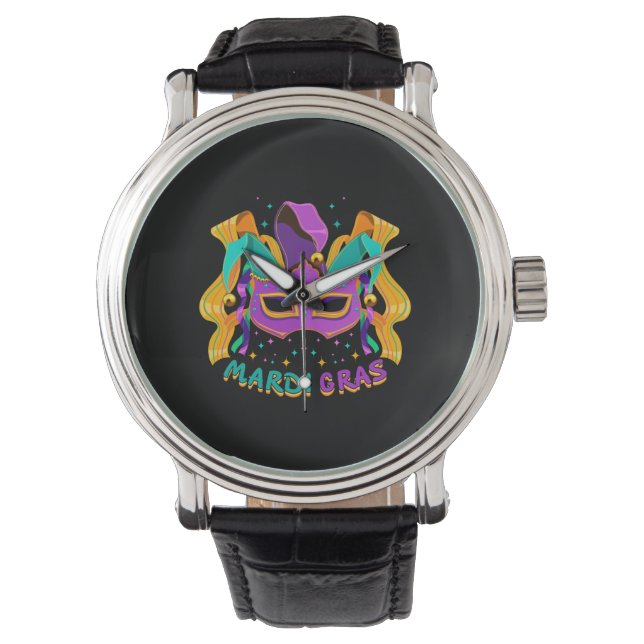 Reloj De Pulsera Mardi Gras (Anverso)