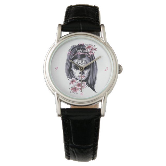 Reloj De Pulsera Mardi Gras Mask Thunder_Cove (Anverso)
