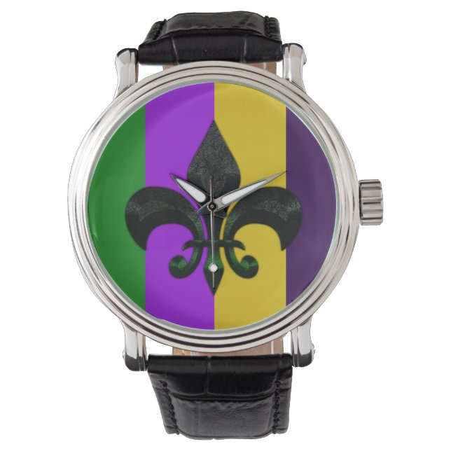 Reloj De Pulsera Mardi Gras Watch (Anverso)