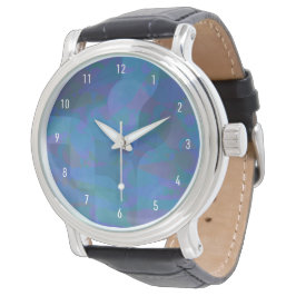 Reloj De Pulsera Mareas de Azure - Geometría de abstracto oceánico