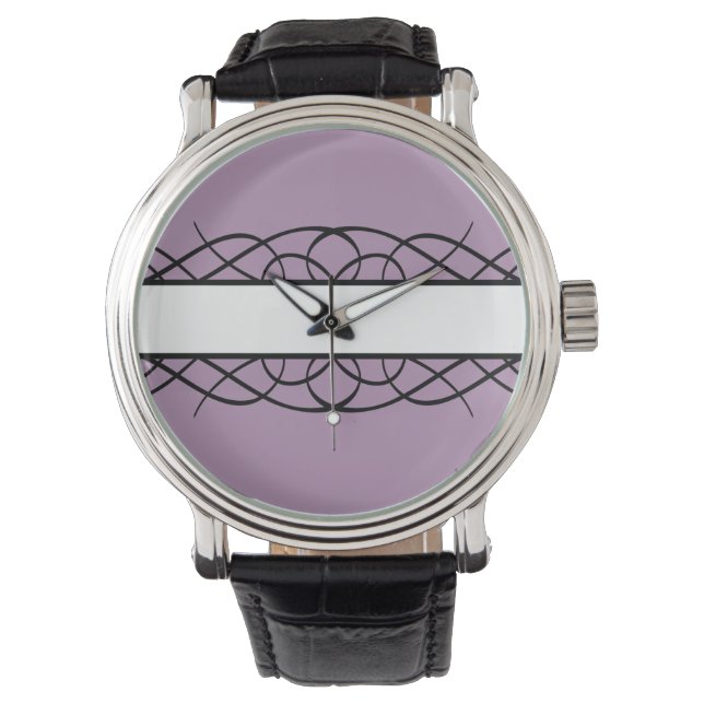 Reloj De Pulsera Marfil Deco Flourish Watch (Anverso)
