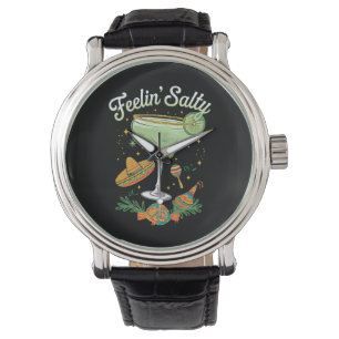 Reloj De Pulsera Margarita Divertida Salada Sintiendo Cinco De Mayo