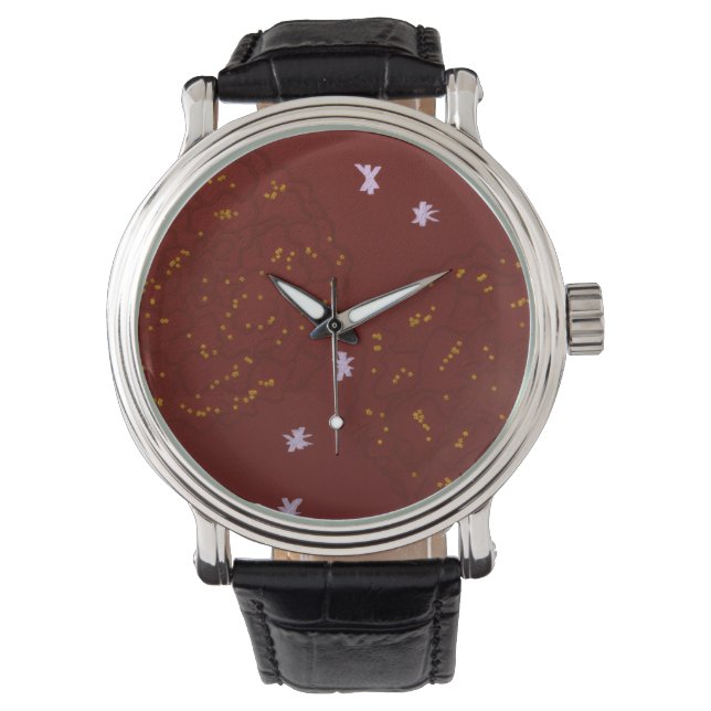 Reloj De Pulsera Margaritas con Estrellas (Anverso)