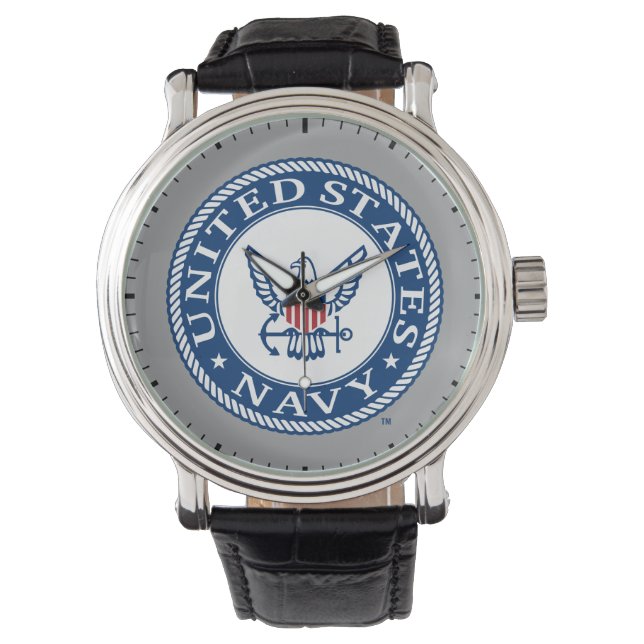 Reloj De Pulsera Marina de Estados Unidos | Alteración naval Emblem (Anverso)