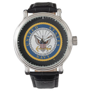 Reloj De Pulsera Marina de Estados Unidos Emblema naval