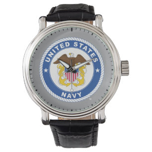 Reloj De Pulsera Marina de Estados Unidos   Oficial Escudo