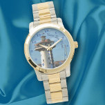 Reloj De Pulsera Marina Vallarta 0948<br><div class="desc">Pintura de la colección "Marina Vallarta 0948" Personalice en la página del producto o haga clic en el botón "Personalizar" para obtener más opciones de diseño. Diseño creado a partir de mi pintura "Marina Vallarta 0948" que capta el faro convertido en restaurante en el puerto deportivo de Puerto Vallarta, México....</div>