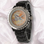 Reloj De Pulsera Mariposa abstracta<br><div class="desc">La colección de pintura "Mariposa de Cumpleaños" Women's Diamante de imitación Watch brilla con una cara de personalizable, te encantará mirar tu reloj por el momento. Personalice en la página del producto o haga clic en el botón "Personalizar" para obtener más opciones de diseño. Diseño creado a partir de mi...</div>
