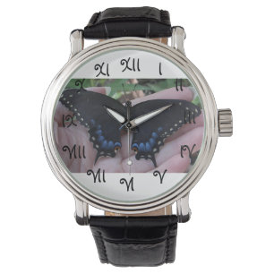 Reloj De Pulsera Mariposa Black Swallowtail #1-watch