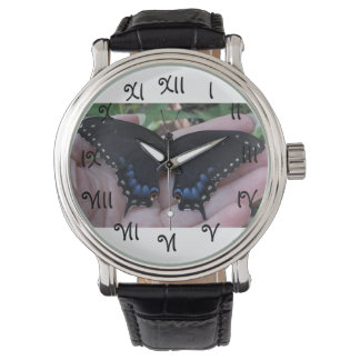 Reloj De Pulsera Mariposa Black Swallowtail #1-watch
