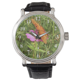 Reloj De Pulsera Mariposa Con Zinnia Watch