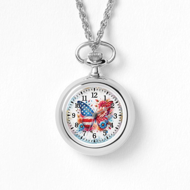 Reloj De Pulsera Mariposa de EE. UU. (Anverso)