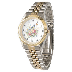Reloj De Pulsera Mariposa de flor de ave