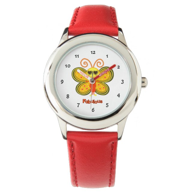 Reloj De Pulsera Mariposa de moda (Anverso)