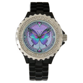 Reloj De Pulsera Mariposa de sublimación con fondo