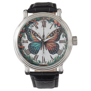 Reloj De Pulsera Mariposa en un bosque