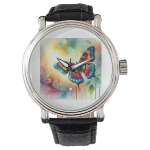 Reloj De Pulsera Mariposa flama butterfly 121024AREF149 - Watercolo