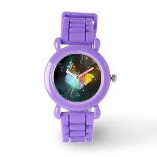 Reloj De Pulsera Mariposa luminosa y mariposas nocturnas