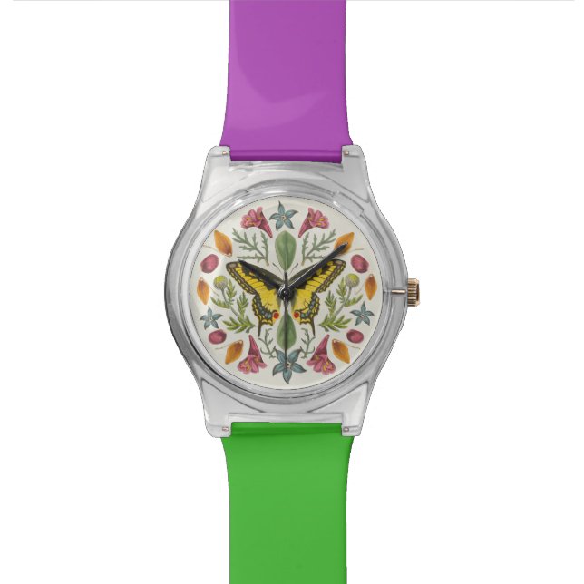 Reloj De Pulsera Mariposa Mandala (De cerca)