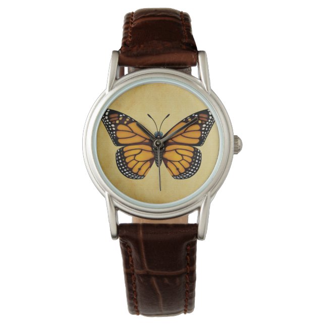 Reloj De Pulsera Mariposa monarca (Anverso)