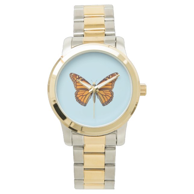 Reloj De Pulsera Mariposa Monarca (Anverso)
