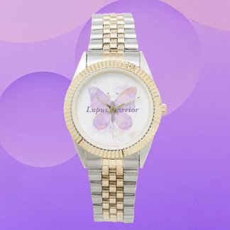 Reloj De Pulsera Mariposa morada Lupus Warrior