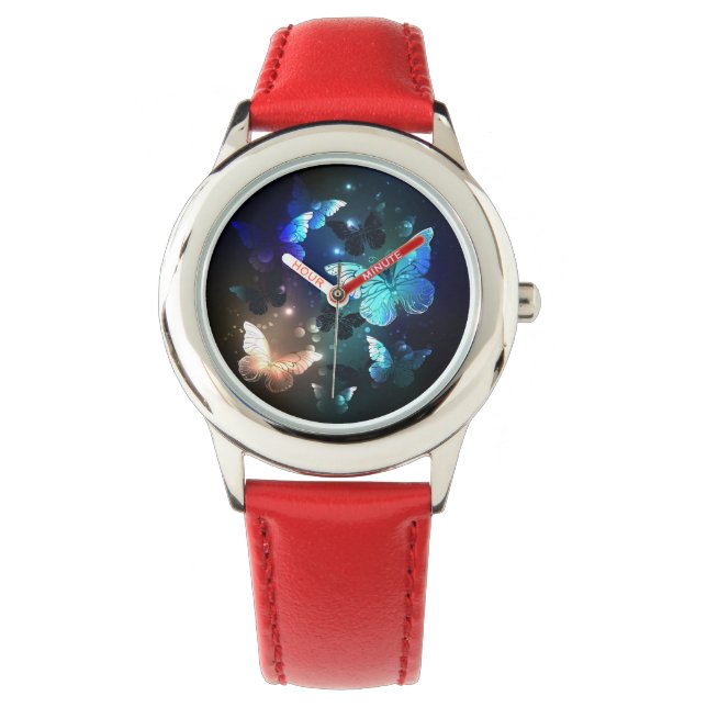 Reloj De Pulsera Mariposa nocturna fluida (Anverso)
