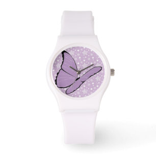 Reloj De Pulsera Mariposa púrpura de la conciencia