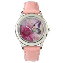 Mariposa soñada en lienzo floral