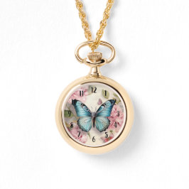 Reloj De Pulsera Mariposa y flores