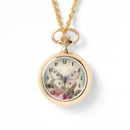 Reloj De Pulsera Mariposa y flores