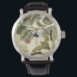 Reloj De Pulsera Mariposa y libélula con flores rojas<br><div class="desc">Vision Studio creó esta fascinante escena de una mariposa y una libélula flameando cerca de un grupo de flores rojas. Si amas a la naturaleza,  deberías tener esta huella por ti mismo. ¡También haría un regalo increíble para alguien especial en tu vida!</div>