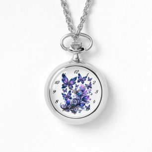 Reloj De Pulsera Mariposas de brillo cósmico