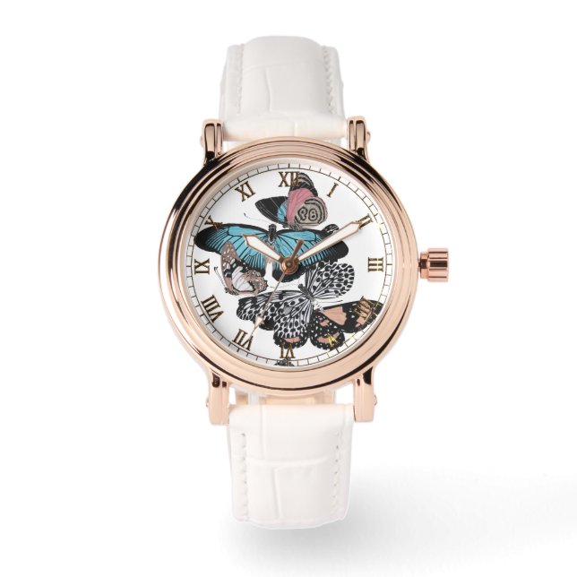 Reloj De Pulsera Mariposas de época (Anverso)