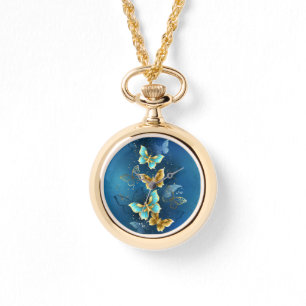 Reloj De Pulsera Mariposas doradas