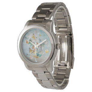 Reloj De Pulsera Mariposas en las nubes